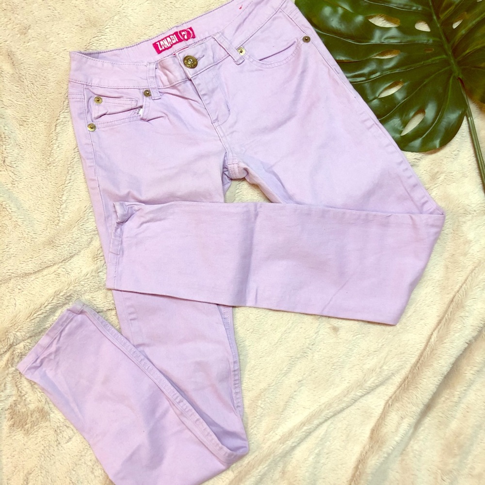 Zanadi Lavender Stretch Jeggings Size 7